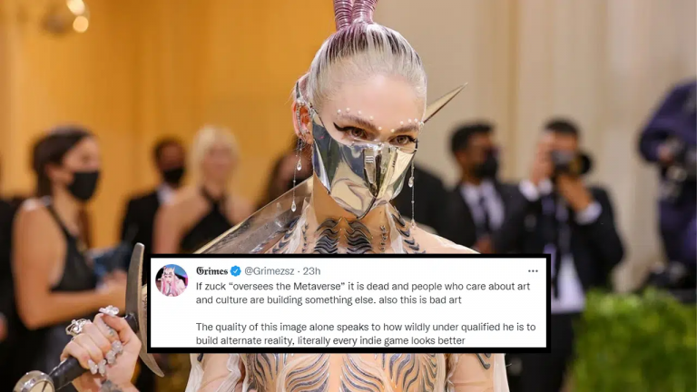 Grimes Targets Zuckerberg Over His Vision For The Metaverse