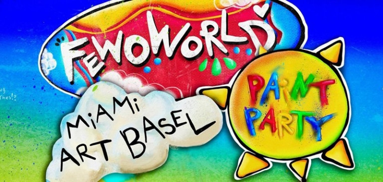 Fewoworld Throws Miami Paint Party for Art Basel